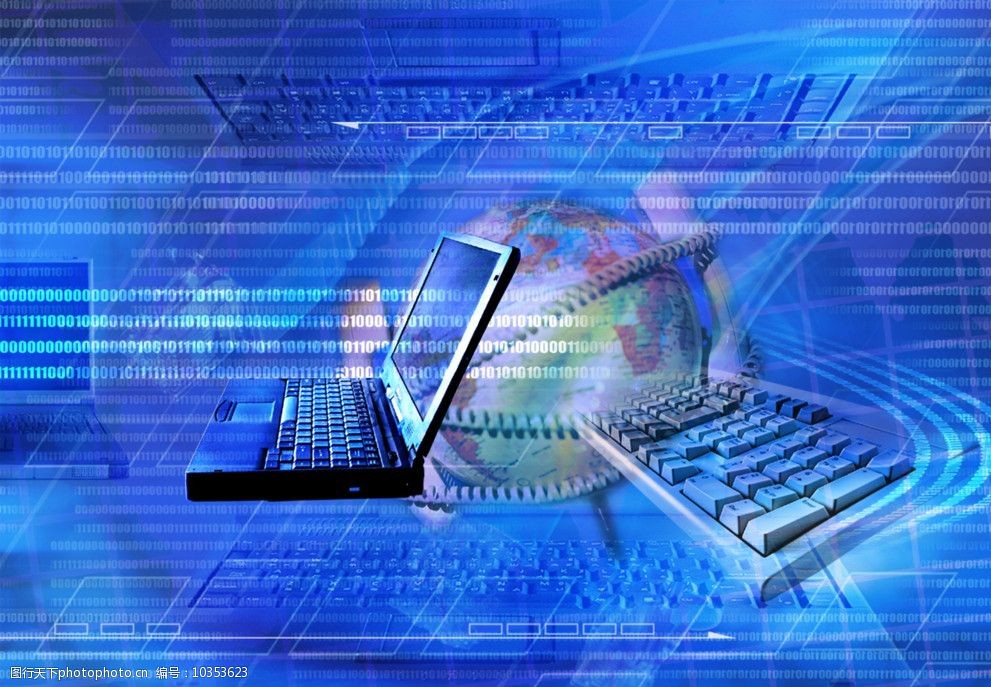 數字時代的信息技術 電腦科技背景圖片的魅力與意義